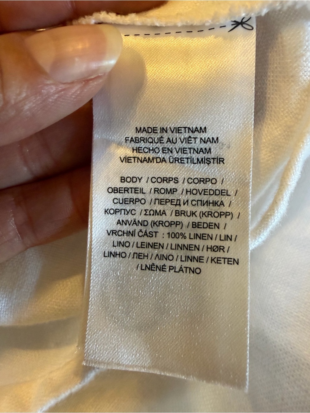 Ralph Lauren 100% Linen White Tie-Front Dress - Picture 14 of 14